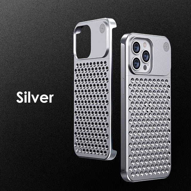 Premium Metal Cooling Phone Case for iPhone 12/13/14/15 Pro Max