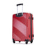 3 Piece Lightweight Luggage Set with Spinner Wheels - Red