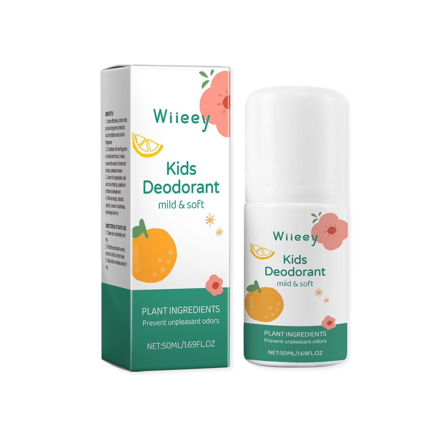 Vanilla Citrus Roll-On Fragrance For Kids Sweat Roll-On Armpit Sweat Cleansing Fragrance Gentle And Fresh - Korvel