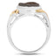 3.25 Carat Cobalt Blue Drusy Sterling Silver Engagement Ring
