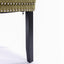 High-end Tufted Solid Wood Contemporary Velvet Upholstered Dining Chair with Wood Legs Nailhead Trim 2-Pcs Set Olive-Green - Korvel