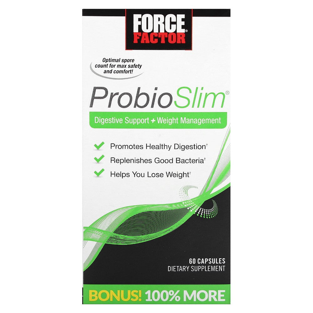 Force Factor ProbioSlim Soporte Digestivo, 60 Cápsulas