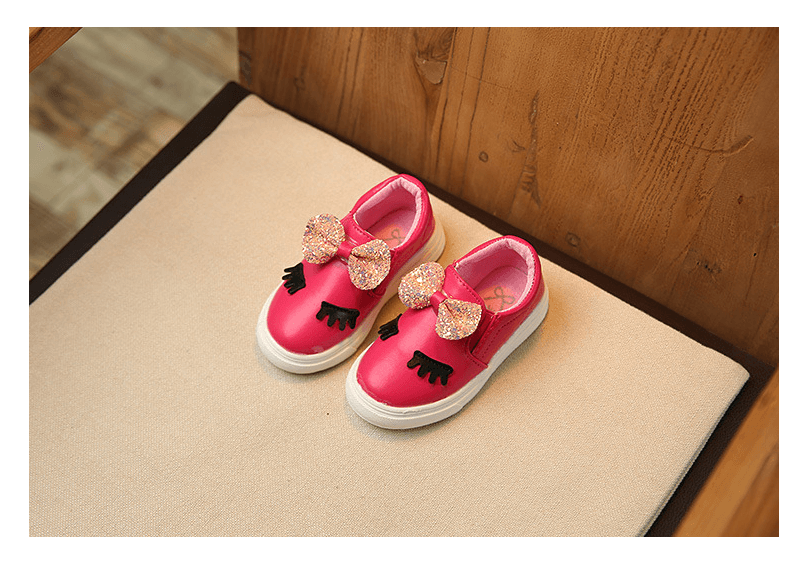 Zapatos Casual de Princesa con Lazo para Niñas en sus Primeros Pasos