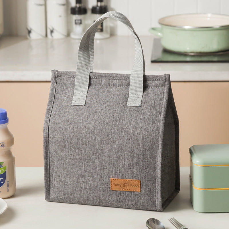 Fashionable and simple vertical large capacity portable insulated lunch bag - Korvel