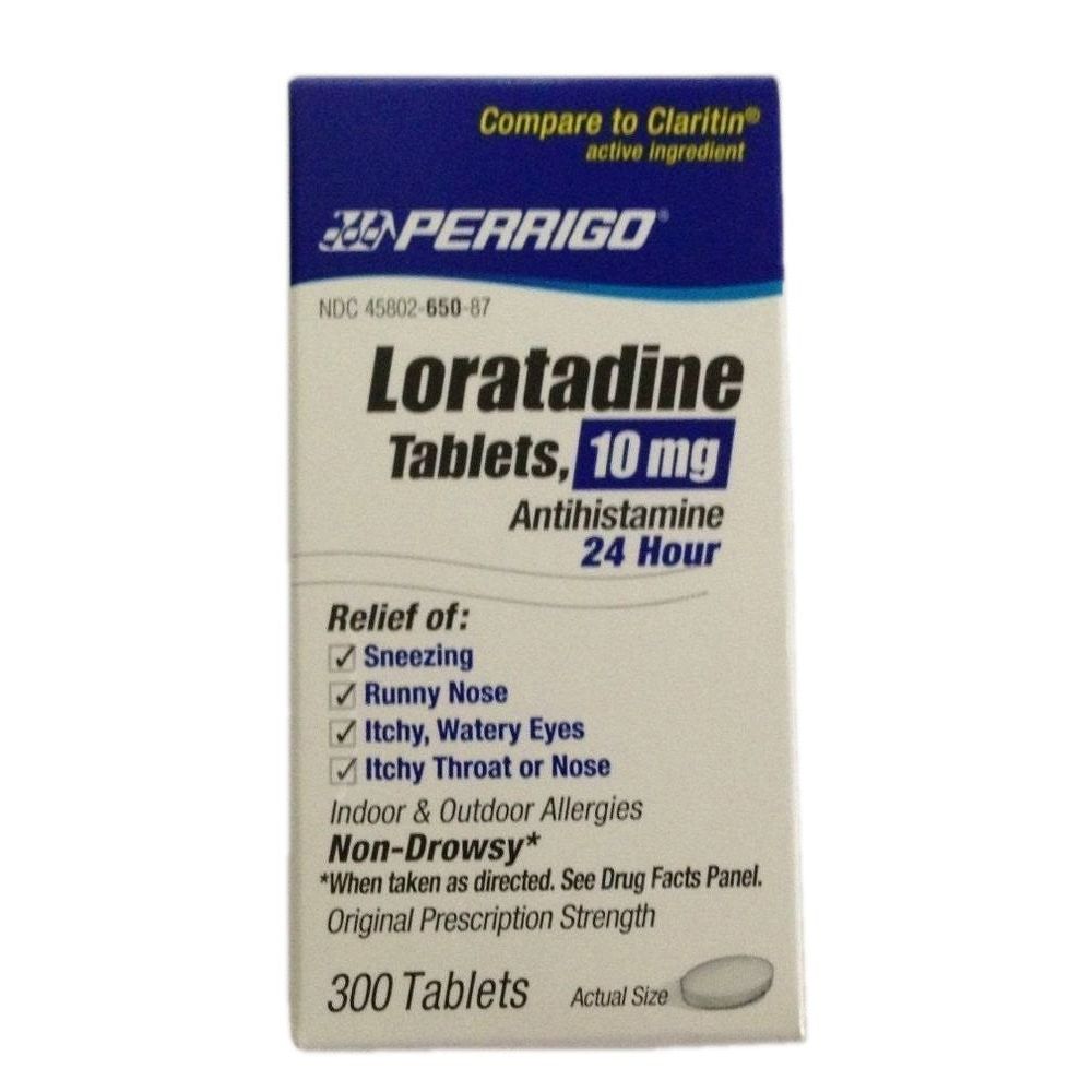 Tabletas de Loratadina Perrigo, 10 Mg - Alivio de Alergias