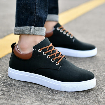Korean Breathable Men's Casual Canvas Sneakers