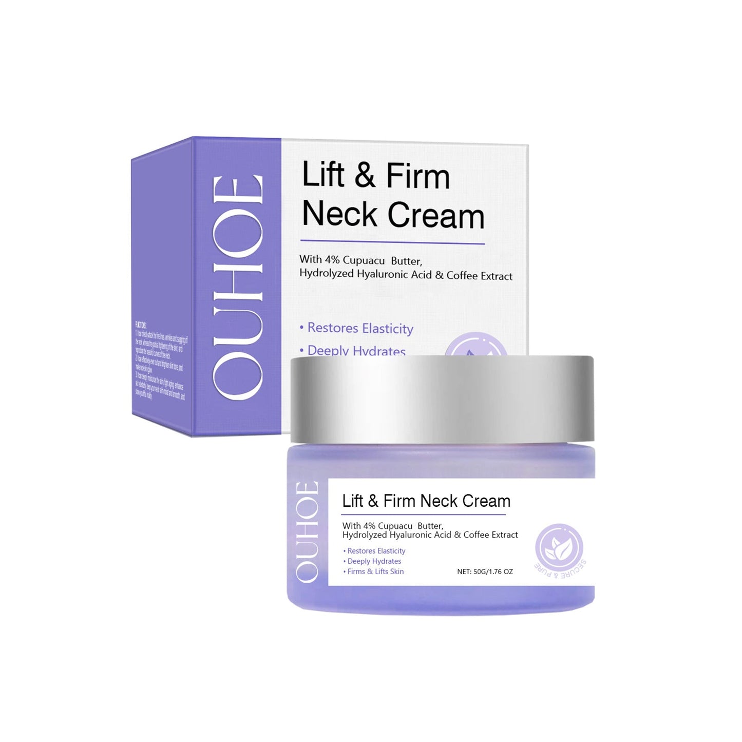 OUHOE Neck Cream - Hydrating, Moisturizing, and Refreshing Skin Care Lotion for Neck and Body - Korvel