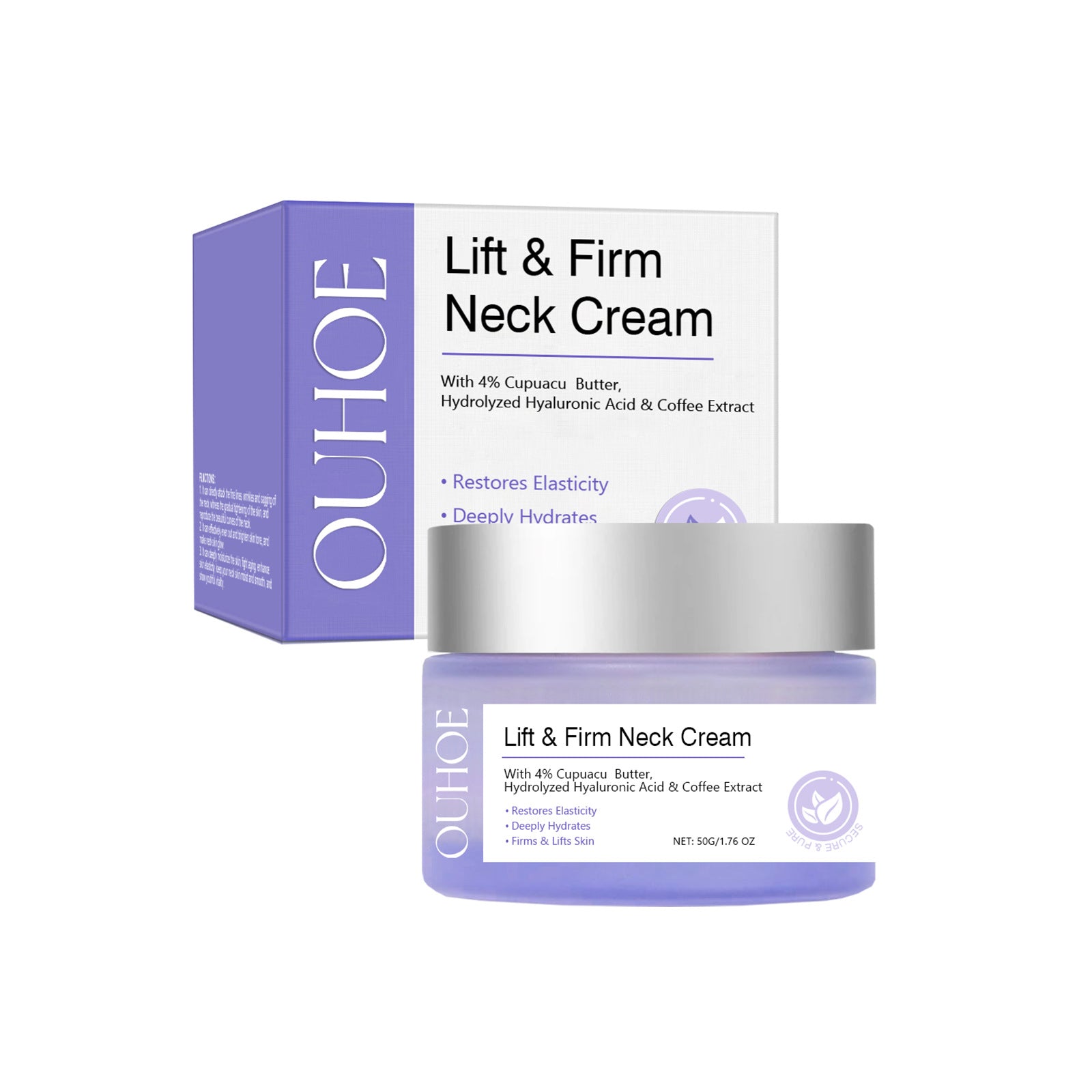 OUHOE Neck Cream - Hydrating, Moisturizing, and Refreshing Skin Care Lotion for Neck and Body - Korvel