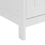 Bathroom Storage Cabinet, Cabinet with Two Doors and Drawers, Adjustable Shelf, MDF Board, White - Korvel