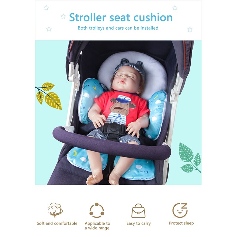 Baby Pusher Pad Thick Baby Protective Cotton Pad Two-sided Upholstered Child Safety Seat Cushion - Korvel