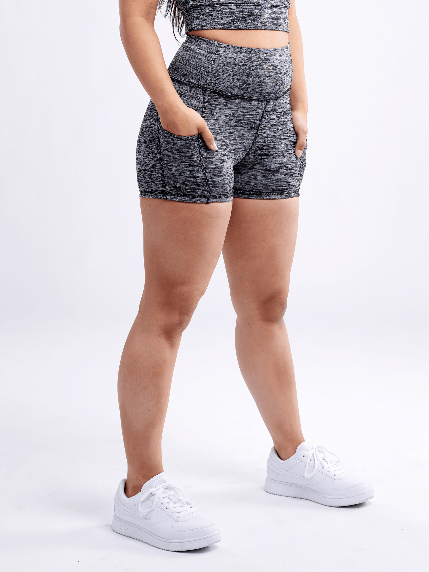 Shorts de sport taille haute JupiterGear avec poches latérales