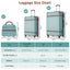 Premium Hardshell Luggage Set - 3 Pieces in Green