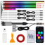 Bande lumineuse intérieure de voiture RGB LED 10-en-1 avec télécommande