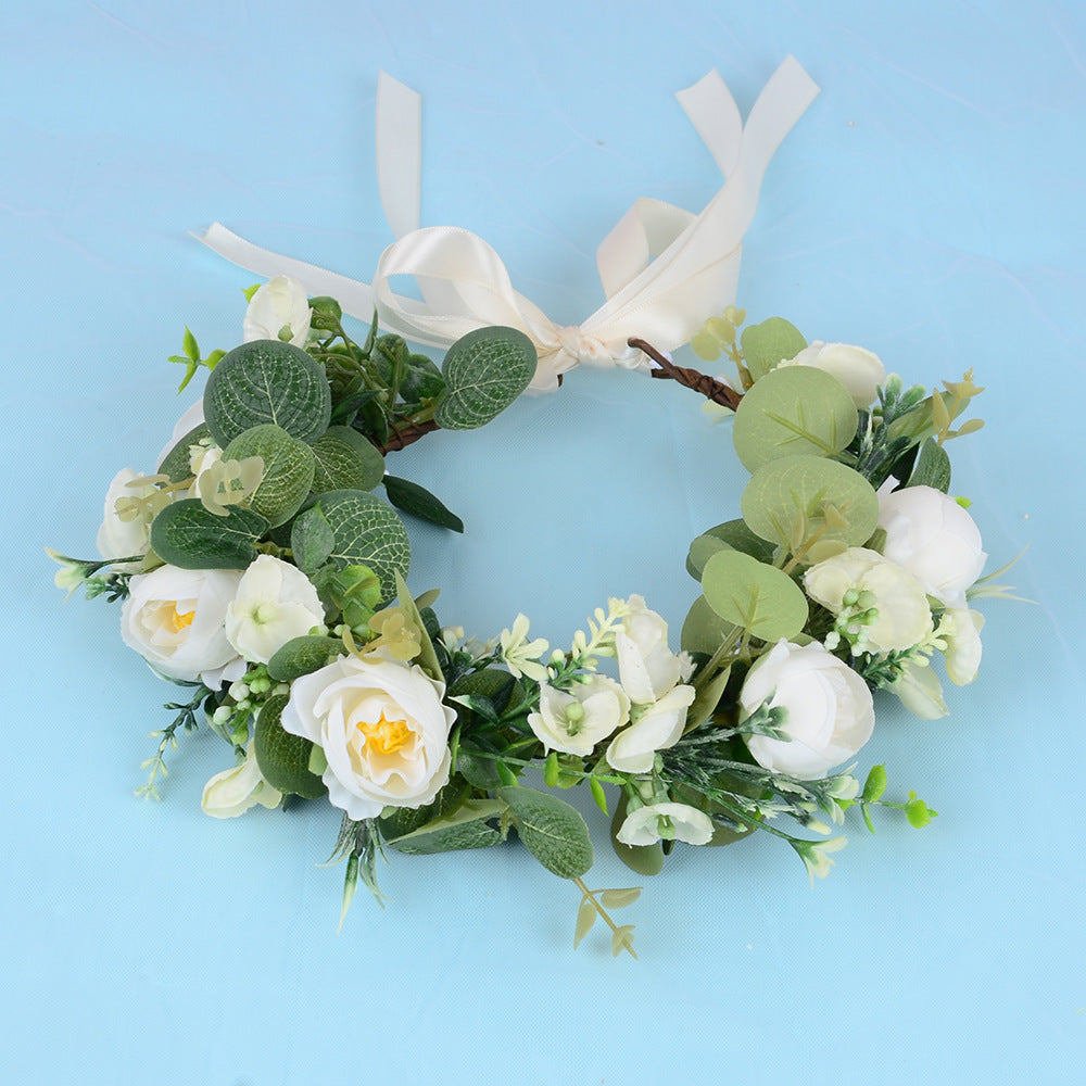 Elegant Flower Garland Hair Wreath for Special Occasions