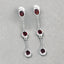 2.70 Carat Genuine Garnet Sterling Silver Earrings