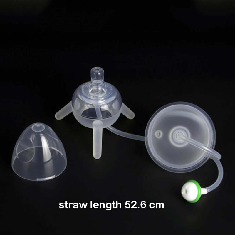 250ml Baby Bottle Kids Cup Silicone Sippy Children Training Cute Baby Drinking Water Straw Feeding Bottle Hands-free Bottle - Korvel