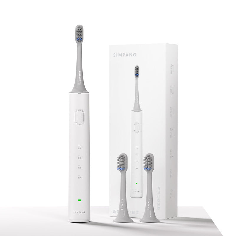 Smart Sonic Electric Toothbrush Soft Bristles Wireless Charging Adult Gift Box - Korvel