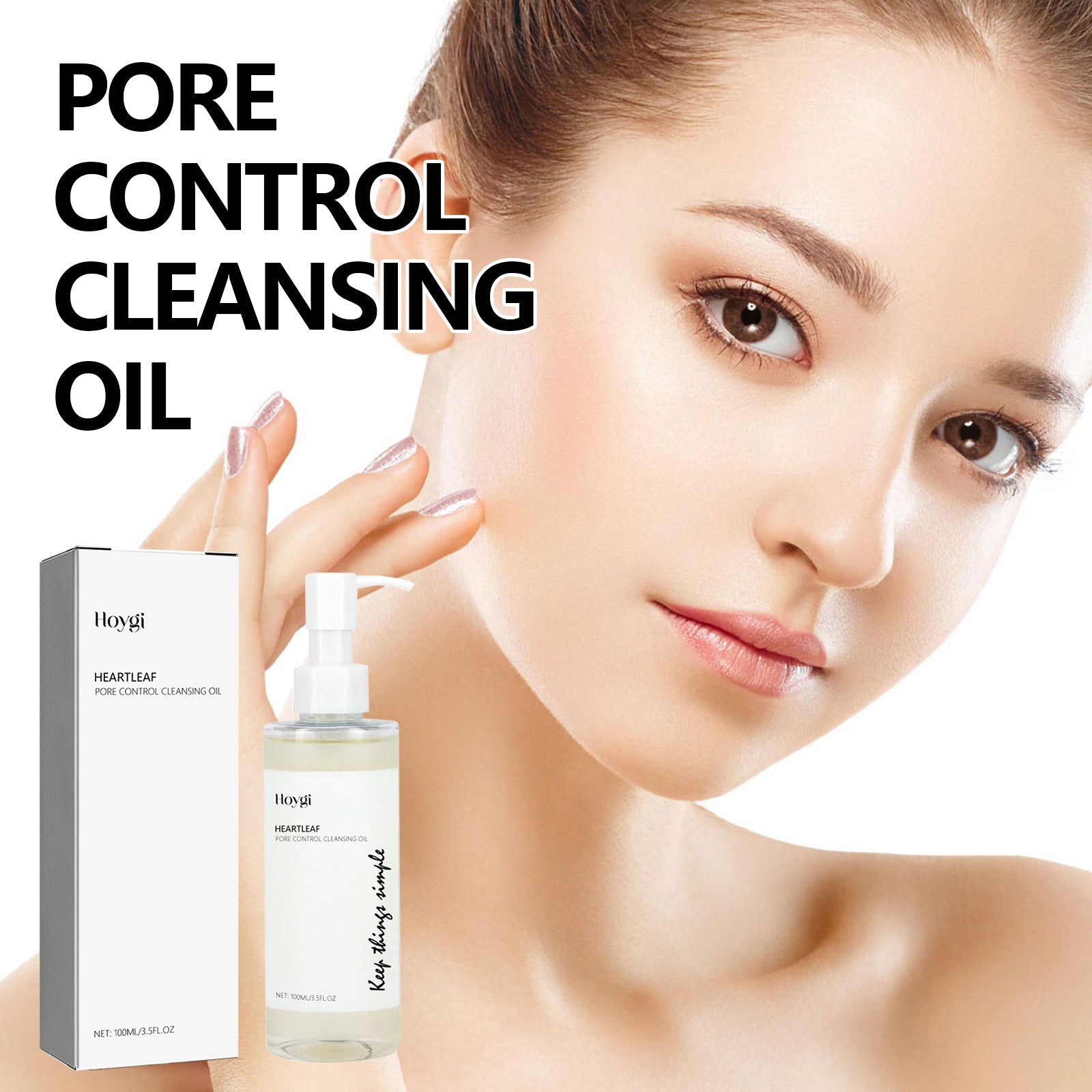 Pore Control Cleansing Oil, Clean Makeup Gently Remove Makeup Care For Skin Clean Pores Remove Makeup Oil - Korvel