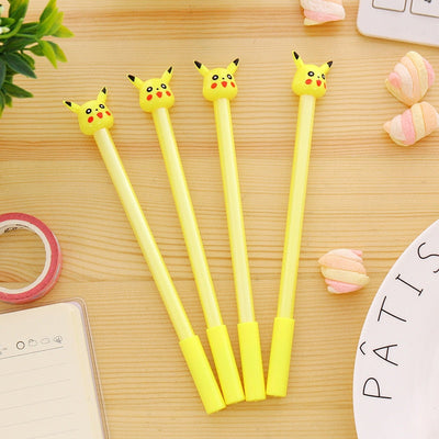 2pc Cartoon Kawaii Cute Plastic Pokemon Gel Pens For Kids Novelty Gift Korean Stationery Office School Supplies - Korvel