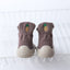 Autumn New Soft Sole Baby Walking Shoes Knitted Embroidered Baby Floor Socks Shoes Avocado Children's Socks - Korvel