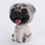 Cute doll decorations in the car, resin bobblehead dog animal bulldog, creative cute car ornaments - Korvel
