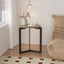 19.68''H Round Accent End Table with Sturdy Metal Frame