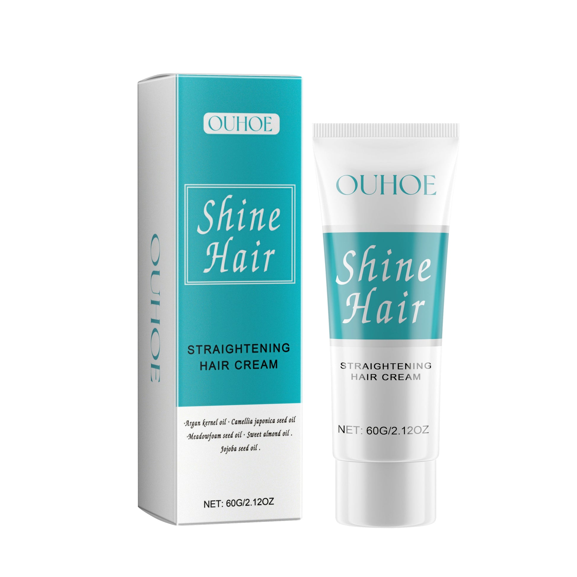 Straightening Hair Cream, Repair Damaged Dry Split Hair Smoothing Straightening Mask - Korvel