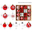 Christmas decoration 6cm electroplated ball plastic ball special-shaped painted Christmas ball gift Christmas tree pendant - Korvel