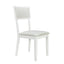 TOPMAX Farmhouse 6-Piece Trestle Dining Table Set with Upholstered Dining Chairs and Bench  59inch, White - Korvel