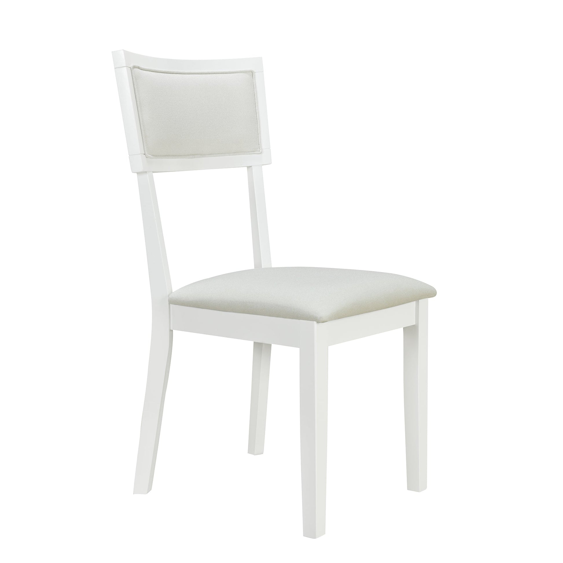 TOPMAX Farmhouse 6-Piece Trestle Dining Table Set with Upholstered Dining Chairs and Bench  59inch, White - Korvel