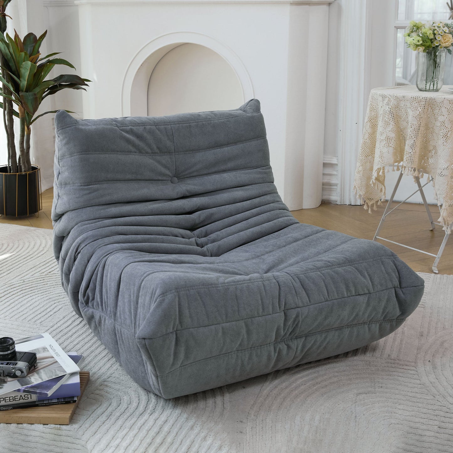 Fauteuil en Bean Bag en Mousse à Mémoire Premium pour Adultes