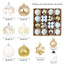 Christmas decoration 6cm electroplated ball plastic ball special-shaped painted Christmas ball gift Christmas tree pendant - Korvel
