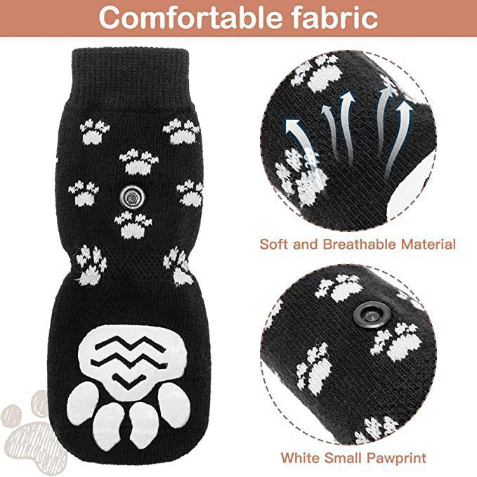 Chaussettes Premium pour Animaux de Compagnie - Antidérapantes et Imperméables
