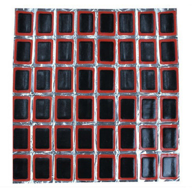 Mountain Bike Tire Patch Film 48 Square Tire Patch 25MM Round Tire Patch Repair Bike Riding Supplies - Korvel
