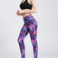 Printed Active High Waist Leggings - Korvel