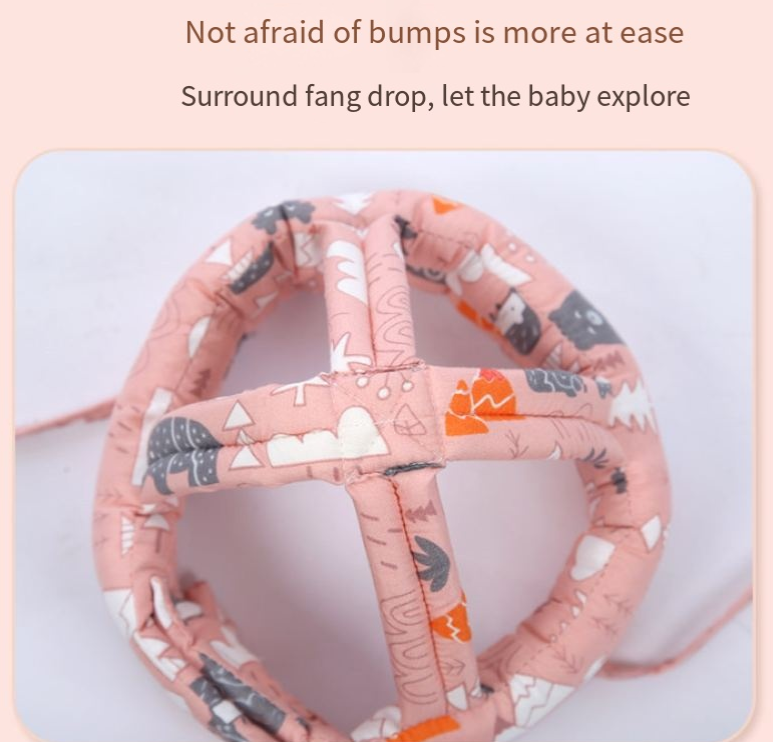 Baby anti-collision hat baby walking anti fall hat children's anti fall head protection hat safe breathable and washable - Korvel