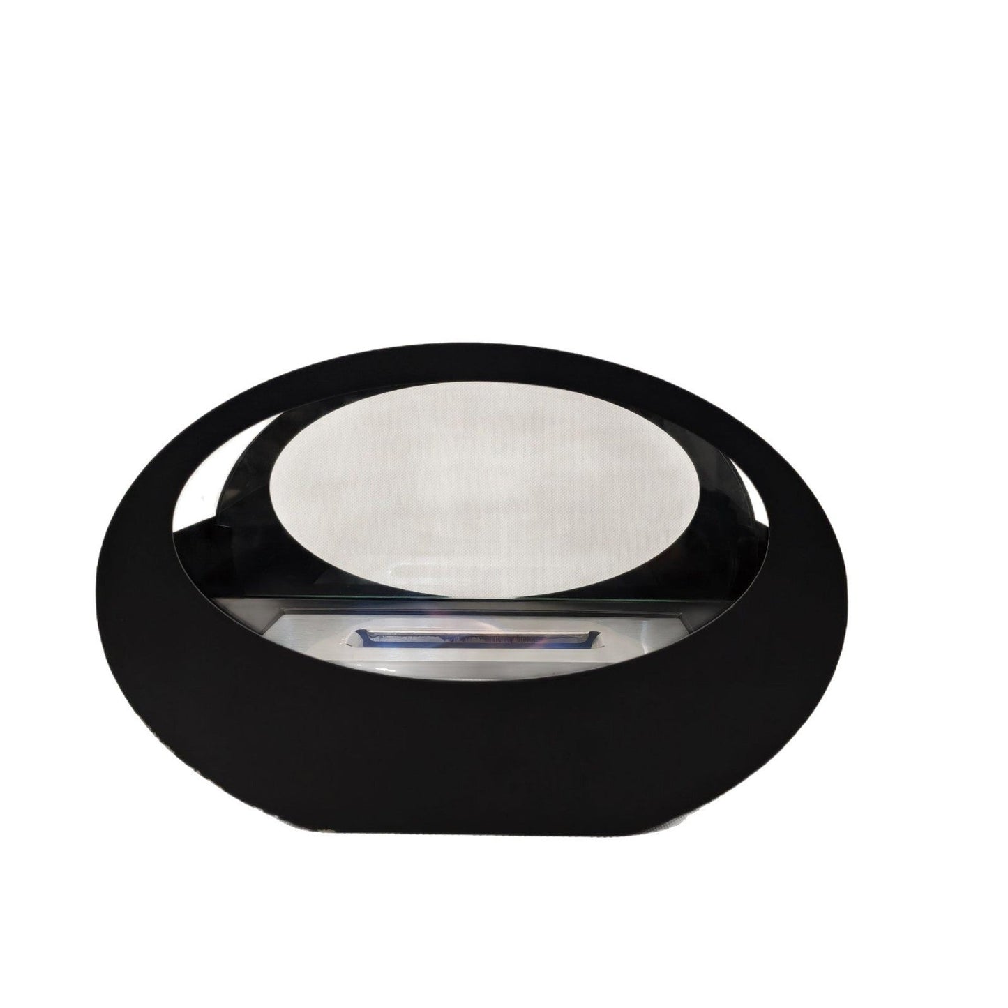 Alcohol fireplace real fire cruise ship oval glass tabletop fireplace metal storm heating wall - Korvel