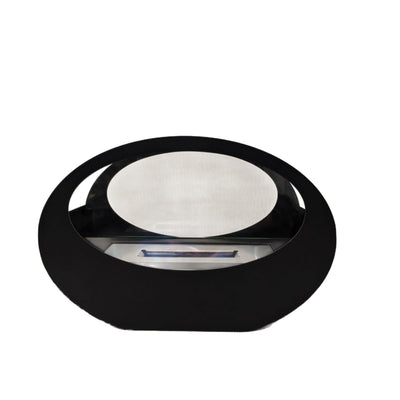 Alcohol fireplace real fire cruise ship oval glass tabletop fireplace metal storm heating wall - Korvel