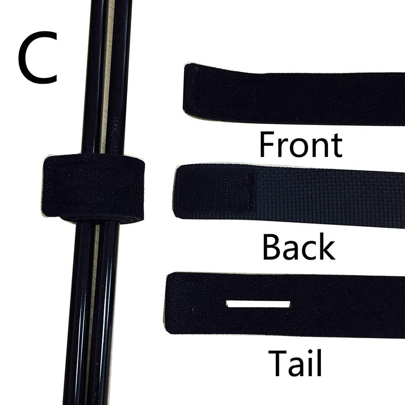 1 Pcs New Fishing Tools Rod Tie Strap Belt Tackle Elastic Wrap Band Pole Holder Accessories Diving Materials Non-slip Firm - Korvel