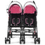 Gbruno Ultralight Foldable Twin Baby Double Stroller - Pink