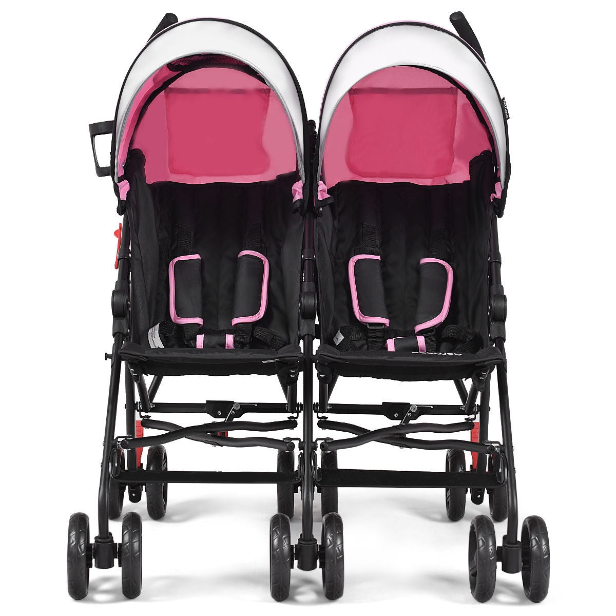 Gbruno Ultralight Foldable Twin Baby Double Stroller - Pink