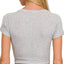 Zenana Ribbed Scoop Neck Crop Top