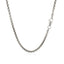 Cadena de Caja Redonda de 2.4mm en Oro Blanco de 14k