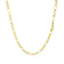 Cadena Figaro Sólida de Oro Amarillo de 14k de 2.8mm