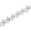 .925 Sterling Silver Diamond Link Bracelet - 7.25"
