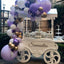 Kit de Ballons Pastel de 92 Pièces en Blanc, Violet et Or