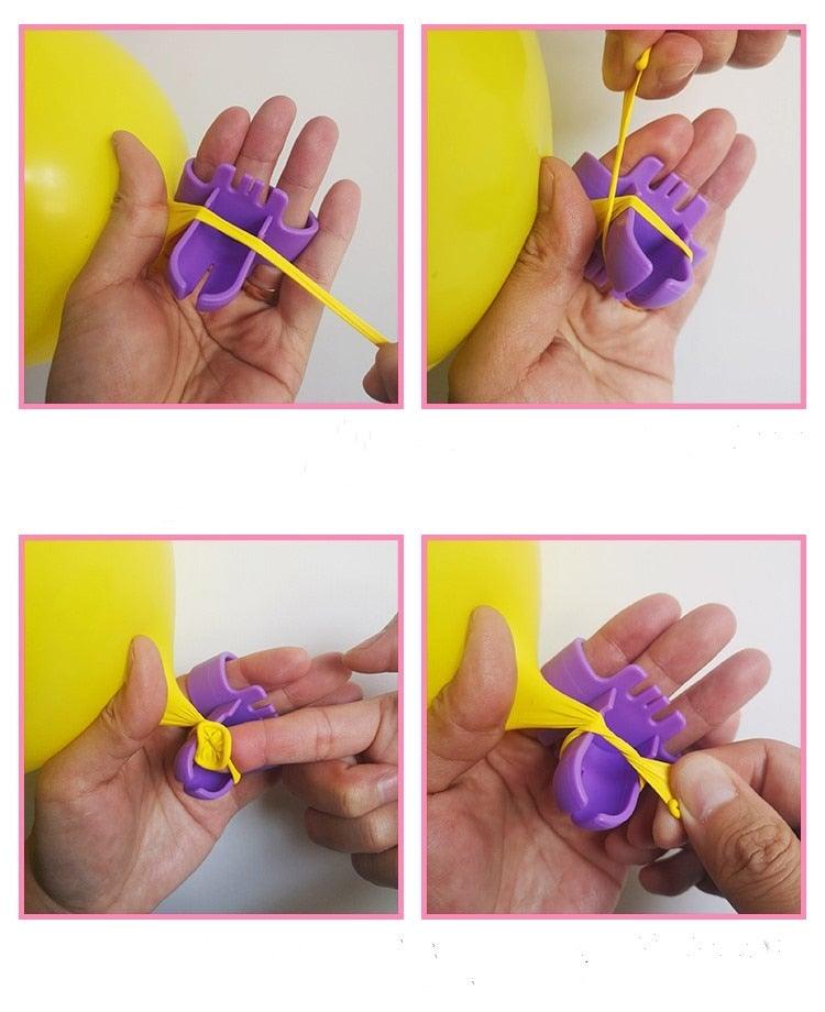 Kit de Ballons Pastel de 92 Pièces en Blanc, Violet et Or