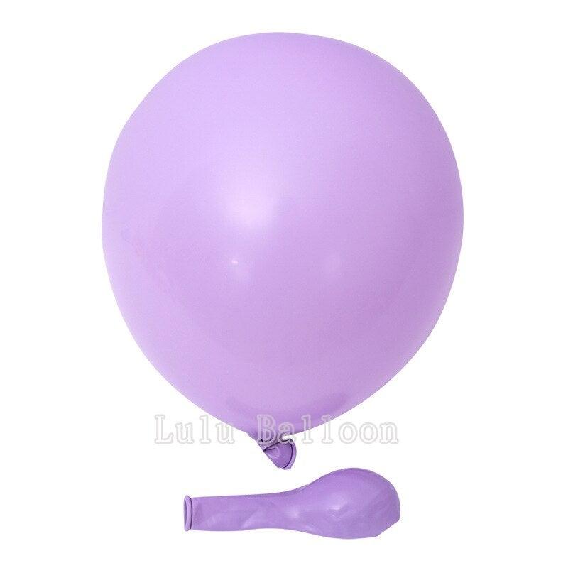 Kit de Ballons Pastel de 92 Pièces en Blanc, Violet et Or