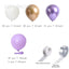 Kit de Ballons Pastel de 92 Pièces en Blanc, Violet et Or
