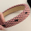 Plaid Bow Wide Headband - Korvel